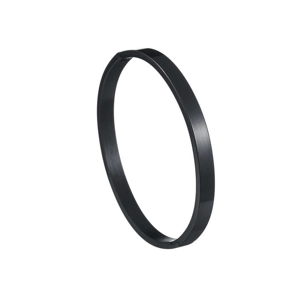 Pulsera de hebilla lisa de acero inoxidable al por mayor